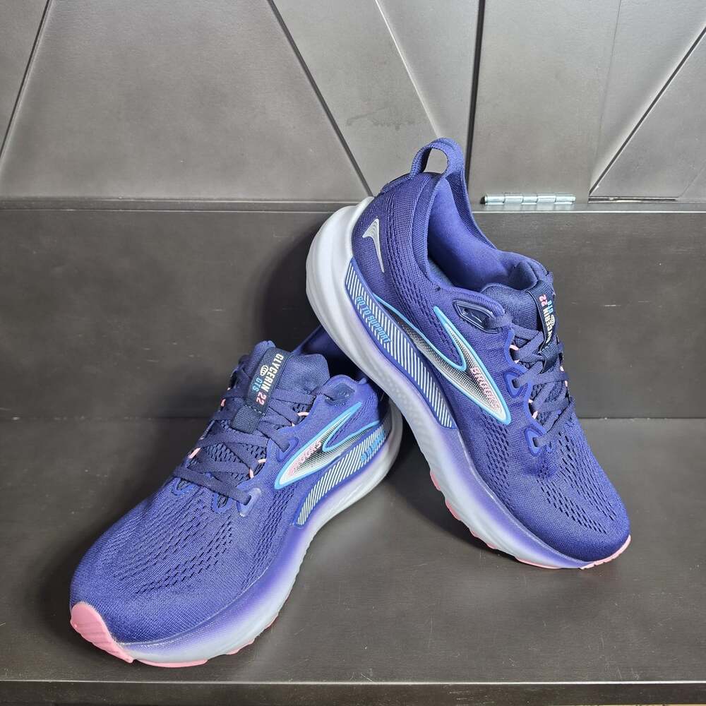 Brooks Glycerin GTS 22 Womens US 8.5 Running Shoes Blue Ribbon Peacoat EU 40